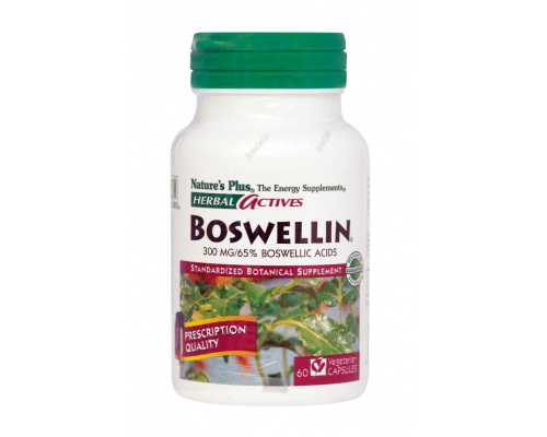 Nature's Plus, Boswellin 300 mg, Συμπλήρωμα Ριτίνης με Αντιφλεμονώδεις Ιδιότητες, Προστατεύει Ιδιαίτερα τις Αρθρώσεις από Εκφυλιστικά Φαινόμενα έπειτα από Παρατεταμένη Φλεγμονή 60 vcaps 
