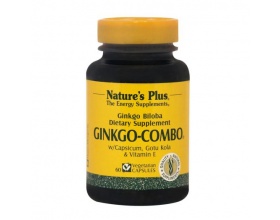 Nature's Plus, Ginkgo Combo, Για την Καλή Λειτουργία του Εγκεφάλου & την Ενίσχυση της Μνήμης 60 vcaps  