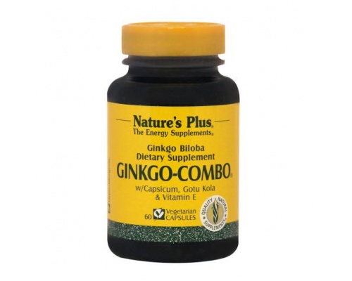 Nature's Plus, Ginkgo Combo, Για την Καλή Λειτουργία του Εγκεφάλου & την Ενίσχυση της Μνήμης 60 vcaps   Nature's Plus, Ginkgo Combo, Για την Καλή Λειτουργία του Εγκεφάλου & την Ενίσχυση της Μνήμης 60 vcaps