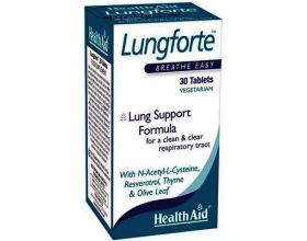 Health Aid Lungforte Συμπλήρωμα Διατροφής για την Καλή Υγεία του Άνω Αναπνευστικού & του Ανοσοποιητικού Συστήματος, 30 tabs Health Aid Lungforte Συμπλήρωμα Διατροφής για την Καλή Υγεία του Άνω Αναπνευστικού & του Ανοσοποιητικού Συστήματος, 30 tabs