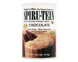 Nature's Plus Spiru-Tein Chocolate Υποκατάστατο Γεύματος για Σημαντική Απώλεια Βάρους με Γεύση Σοκολάτα, 476 gr   Nature's Plus Spiru-Tein Chocolate Υποκατάστατο Γεύματος για Σημαντική Απώλεια Βάρους με Γεύση Σοκολάτα, 476 gr