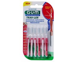 Gum 1314 Trav-ler Interdental Brush Μεσοδόντιο Βουρτσάκι 0,8mm 6 τεμάχια  Gum 1314 Trav-ler Interdental Brush Μεσοδόντιο Βουρτσάκι 0,8mm 6 τεμάχια