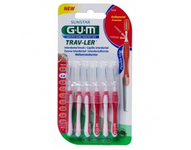 Gum 1314 Trav-ler Interdental Brush Μεσοδόντιο Βουρτσάκι 0,8mm 6 τεμάχια 