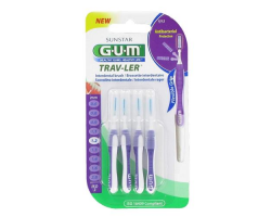 Gum 1512  Trav-ler Interdental Brush Μεσοδόντιο Βουρτσάκι 0.6-1.2mm 6 τεμάχια   Gum 1512  Trav-ler Interdental Brush Μεσοδόντιο Βουρτσάκι 0.6-1.2mm 6 τεμάχια