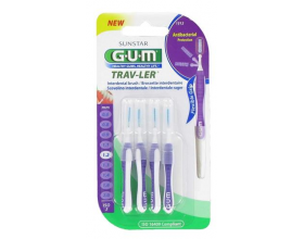 Gum 1512  Trav-ler Interdental Brush Μεσοδόντιο Βουρτσάκι 0.6-1.2mm 6 τεμάχια  