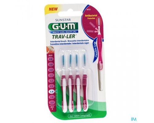 Gum 1612  Trav-ler Interdental Brush Μεσοδόντιο Βουρτσάκι 1.4mm  6 τεμάχια   Gum 1612  Trav-ler Interdental Brush Μεσοδόντιο Βουρτσάκι 1.4mm  6 τεμάχια