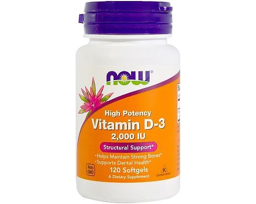 Now Foods  Vitamin D3 2.000 IU,  Η πιο Βιοδιαθέσιμη Μορφή Βιταμίνης D, για την Ενίσχυση του Ανοσοποιητικού, την Απορρόφηση του Ασβεστίου, 120 softgels  