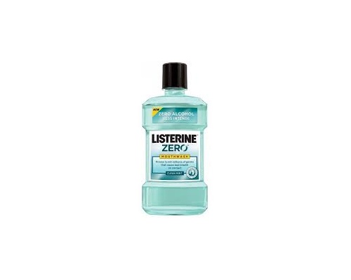 Listerine Solution Zero, Στοματικό Διάλυμα Κατά των Μικροβίων με Λιγότερο Έντονη Γεύση, Χωρίς Οινόπνευμα 250 ml Listerine Solution Zero, Στοματικό Διάλυμα Κατά των Μικροβίων με Λιγότερο Έντονη Γεύση, Χωρίς Οινόπνευμα 250 ml