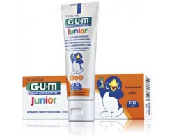 Gum 3004 Junior 7 - 12 ετών Παιδική Οδοντόκρεμα με γεύση Tutti - Frutti, για πρόληψη κατά της τερηδόνας & προστασία ενάντια στη διάβρωση από οξέα 50ml 