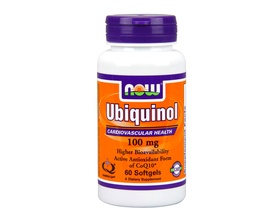 Now Foods Ubiquinol 100 mg, Antioxidant Form of Co-Q10, Ιδιαίτερα Βιοδιαθέσιμη & Δραστική Αντιοξειδωτική Μορφή του CoQ10 (Ουμπικινόλη), για την Παραγωγή Ενέργειας & την Καλή Καρδιαγγειακή Υγεία  60 softgels  