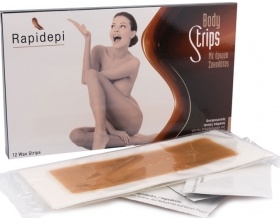 Rapidepi Body Strips Αποτριχωτικές Ταινίες Σώματος με άρωμα σοκολάτας 12τμχ  