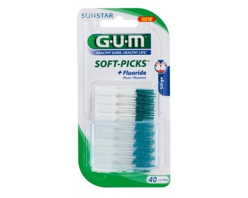 Gum Soft Picks 634 Οδοντιατρικές Οδοντογλυφίδες, Μέγεθος Large 40 τεμάχια  Gum Soft Picks 634 Οδοντιατρικές Οδοντογλυφίδες, Μέγεθος Large 40 τεμάχια