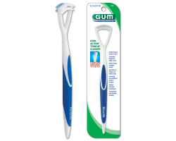 Gum 760 HaliControl Καθαριστής γλώσσας με διπλή δράση για καθαρή αναπνοή Μπλε 1 τεμάχιο  Gum 760 HaliControl Καθαριστής γλώσσας με διπλή δράση για καθαρή αναπνοή Μπλε 1 τεμάχιο