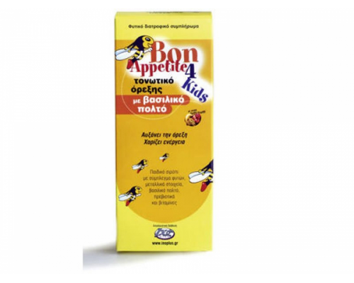 Inoplus Bon Appetite 4 kids Σιρόπι τονωτικό όρεξης  με βασιλικό πολτό  150ml Inoplus Bon Appetite 4 kids Σιρόπι τονωτικό όρεξης  με βασιλικό πολτό  150ml