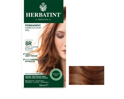 HERBATINT Φυτική Βαφή με Αλόη - 8R Ξανθό Ανοιχτό Χαλκού 150ml HERBATINT Φυτική Βαφή με Αλόη - 8R Ξανθό Ανοιχτό Χαλκού 150ml
