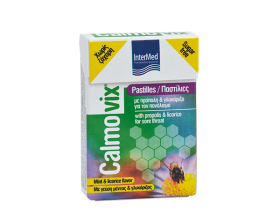 INTERMED Calmovix Παστίλιες με πρόπολη & γλυκόριζα για τον πονόλαιμο 25gr 