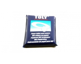 Toly Paper Toilet Seat Covers Χάρτινο κάλυμμα προστασίας, μιας χρήσης για τη λεκάνη της τουαλέτας 10 τεμάχια 
