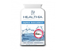 Healthia  Aqua Balance 500mg  εξαιρετικός συνδυασμός από 11 συμπυκνωμένα βότανα και μικροθρεπτικά συστατικά για την υποστήριξη των φυσιολογικών επιπέδων στα υγρά του σώματος 90caps 