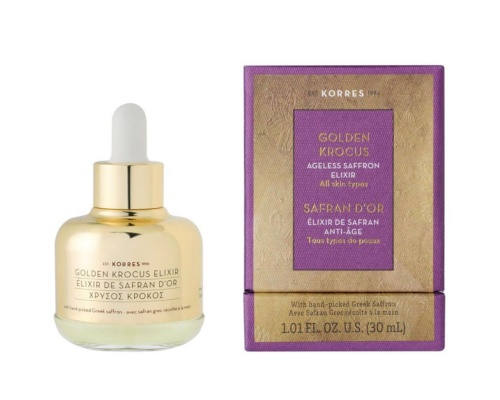 Korres Golden Krocus Ελιξήριο Νεότητας με Χρυσό Κρόκο για Όλους τους Τύπους Επιδερμίδας, 30ml   