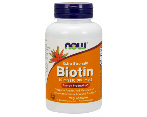 Now Foods Biotin 10 mg (10,000 mcg),Συμπλήρωμα Βιοτίνης για την Ανάπτυξη των Κυττάρων & τη Σύνθεση Πρωτεϊνών, Υδατανθράκων & Λιπαρών Οξέων από τον Οργανισμό 100 Vcaps    Now Foods Biotin 10 mg (10,000 mcg),Συμπλήρωμα Βιοτίνης για την Ανάπτυξη των Κυττάρων & τη Σύνθεση Πρωτεϊνών, Υδατανθράκων & Λιπαρών Οξέων από τον Οργανισμό 100 Vcaps
