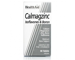 Health Aid CALMAGZINC,Ασβέστιο - Μαγνήσιο - Ψευδάργυρος & Βόριο με ισοφλαβόνες, Συνδυασμός μετάλλων για υγιή οστά  90 ταμπλέτες   Health Aid CALMAGZINC,Ασβέστιο - Μαγνήσιο - Ψευδάργυρος & Βόριο με ισοφλαβόνες, Συνδυασμός μετάλλων για υγιή οστά  90 ταμπλέτες