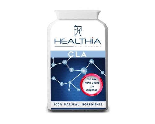 Healthia CLA 1000mg Συμπλήρωμα διατροφής για μείωση της χοληστερίνης & του λίπους, 90 κάψουλες 