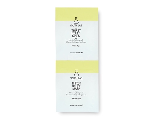 YOUTH LAB, Thirst Relief Mask Μάσκα Εντατικής Ενυδάτωσης 2*6ml  YOUTH LAB, Thirst Relief Mask Μάσκα Εντατικής Ενυδάτωσης 2*6ml