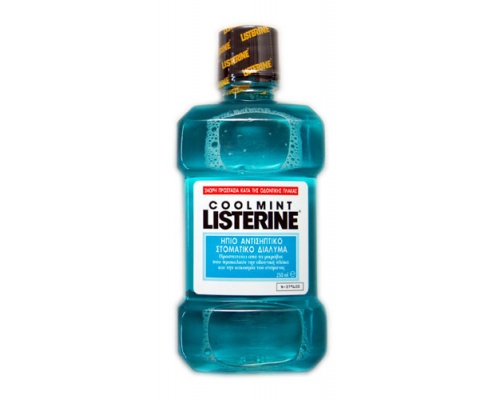 Listerine Solution Coolmint , Στοματικό Δυάλυμα με Δυνατή Γεύση Δροσερής Μέντας  250ml   Listerine Solution Coolmint , Στοματικό Δυάλυμα με Δυνατή Γεύση Δροσερής Μέντας  250ml
