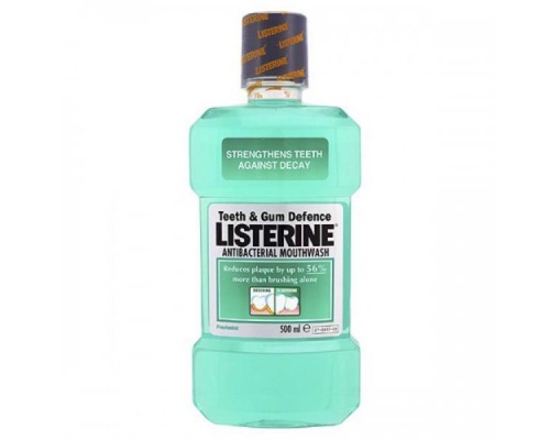 Listerine Teeth & Gum mouthwash, Ήπιο αντισηπτικό στοματικό διάλυμα με φθόριο 500ml  Listerine Teeth & Gum mouthwash, Ήπιο αντισηπτικό στοματικό διάλυμα με φθόριο 500ml