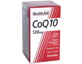 Health Aid CONERGY Q10 120mg, coenzyme Q10, unique beneficial properties for the heart and the immune system 30 capsules Health Aid CONERGY Q10 120mg, coenzyme Q10, unique beneficial properties for the heart and the immune system 30 capsules