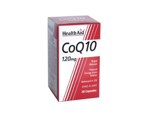 Health Aid CONERGY Q10 120mg, ΣΥΝΕΝΖΥΜΟ Q10,μοναδικές ευεργετικές ιδιότητες για την καρδιά και το ανοσοποιητικό σύστημα 30 κάψουλες   Health Aid CONERGY Q10 120mg, ΣΥΝΕΝΖΥΜΟ Q10,μοναδικές ευεργετικές ιδιότητες για την καρδιά και το ανοσοποιητικό σύστημα 30 κάψουλες