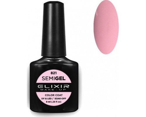 Elixir, semigel, uv/led, Ημιμόνιμο βερνίκι no821, 8ml