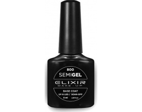 Elixir, semigel, uv/led, Ημιμόνιμο βερνίκι no800, base coat, 8ml