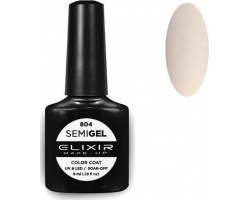 Elixir semigel, uv/led, Ημιμόνιμο βερνίκι no804, 8ml