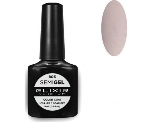 Elixir, semigel, uv/led, Ημιμόνιμο βερνίκι no805, 8ml Elixir, semigel, uv/led, Ημιμόνιμο βερνίκι no805, 8ml