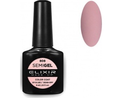 Elixir, semigel, uv/led, Ημιμόνιμο βερνίκι no808, 8ml Elixir, semigel, uv/led, Ημιμόνιμο βερνίκι no808, 8ml