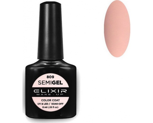 Elixir, semigel, uv/led, Ημιμόνιμο βερνίκι no809, 8ml Elixir, semigel, uv/led, Ημιμόνιμο βερνίκι no809, 8ml