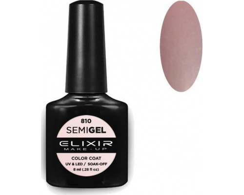 Elixir, semigel, uv/led, Ημιμόνιμο βερνίκι no810, 8ml Elixir, semigel, uv/led, Ημιμόνιμο βερνίκι no810, 8ml