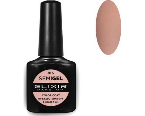 Elixir, semigel, uv/led, Ημιμόνιμο βερνίκι no815, 8ml Elixir, semigel, uv/led, Ημιμόνιμο βερνίκι no815, 8ml