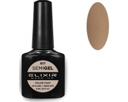 Elixir, semigel, uv/led, Ημιμόνιμο βερνίκι no817, 8ml Elixir, semigel, uv/led, Ημιμόνιμο βερνίκι no817, 8ml