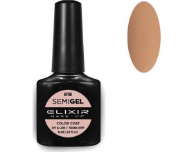 Elixir, semigel, uv/led, Ημιμόνιμο βερνίκι no818, 8ml