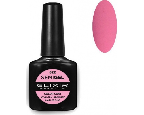 Elixir, semigel, uv/led, Ημιμόνιμο βερνίκι no822, 8ml