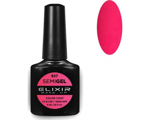 Elixir, semigel, uv/led, Ημιμόνιμο βερνίκι no827, 8ml