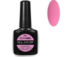Elixir, semigel, uv/led, Ημιμόνιμο βερνίκι no847, 8ml Elixir, semigel, uv/led, Ημιμόνιμο βερνίκι no847, 8ml