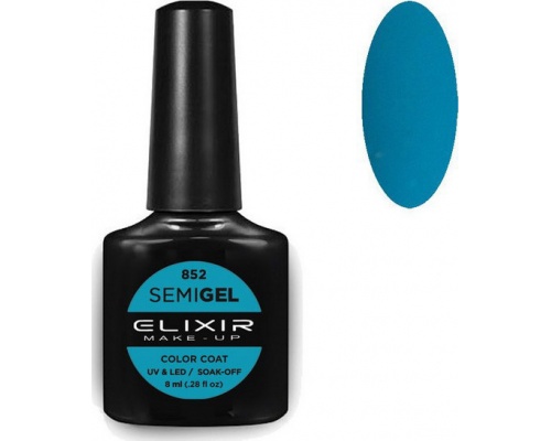 Elixir, semigel, uv/led, Ημιμόνιμο βερνίκι no852, 8ml Elixir, semigel, uv/led, Ημιμόνιμο βερνίκι no852, 8ml