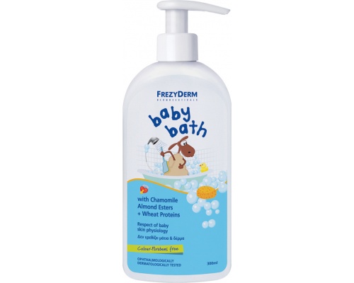FREZYDERM BABY BATH, Απαλό Βρεφικό Αφρόλουτρο, 300ml  FREZYDERM BABY BATH, Απαλό Βρεφικό Αφρόλουτρο, 300ml