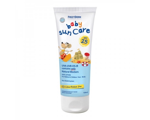 Frezyderm Baby Sun Care Lotion SPF25 Aντηλιακό Γαλάκτωμα για Βρέφη & Παιδιά, 100ml Frezyderm Baby Sun Care Lotion SPF25 Aντηλιακό Γαλάκτωμα για Βρέφη & Παιδιά, 100ml