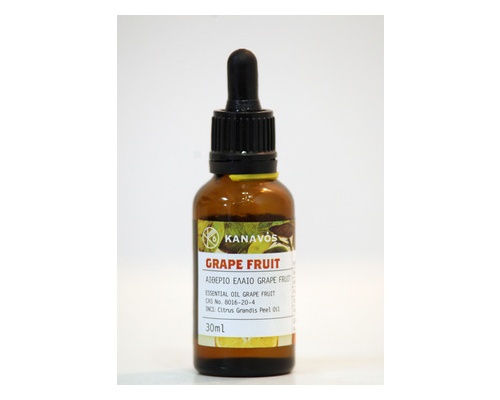 Kanavos Αιθέριο Έλαιο Grape Fruit, 30ml  Kanavos Αιθέριο Έλαιο Grape Fruit, 30ml