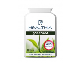 Healthia Green Tea 500mg Πράσινο τσάι με 40% περιεκτικότητα σε πολυφαινόλες 60caps 
