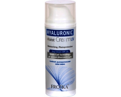 Froika, Hyaluronic Mois,t UV SPF 20, Κρέμα Ημέρας με Υαλουρονικό Οξύ, για κάθε τύπο δέρματος και αντιηλιακή προστασία, 50ml Froika, Hyaluronic Mois,t UV SPF 20, Κρέμα Ημέρας με Υαλουρονικό Οξύ, για κάθε τύπο δέρματος και αντιηλιακή προστασία, 50ml